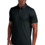 TravisMathew Mens Cabana Wrinkle Resistant Short Sleeve Polo Shirt - Black