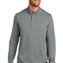 TravisMathew Mens Newport Fleece 1/4 Zip Jacket - Quiet Shade Grey