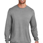 TravisMathew Mens Long Weekend Crewneck Sweatshirt - Heather Light Grey