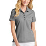 TravisMathew Womens Oceanside Moisture Wicking Short Sleeve Polo Shirt - Heather Quiet Shade Grey