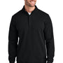 TravisMathew Mens Ocean Villa 1/4 Zip Sweatshirt - Black - COMING SOON