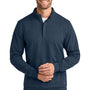 TravisMathew Mens Ocean Villa 1/4 Zip Sweatshirt - Heather Blue - COMING SOON