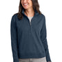 TravisMathew Womens Ocean Villa 1/4 Zip Sweatshirt - Heather Blue - COMING SOON