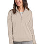 TravisMathew Womens Ocean Villa 1/4 Zip Sweatshirt - Heather Natural - COMING SOON