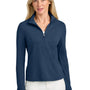 TravisMathew Womens Onward 1/4 Zip Sweatshirt w/ Pockets - Heather Navy Blue - Coming Soon