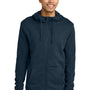Tentree Mens Organic Cotton Fleece Full Zip Hooded Sweatshirt Hoodie - Dress Blue - COMING SOON