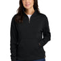 Tentree Womens Space Dye Fleece 1/4 Zip Sweatshirt - Meteorite Black - COMING SOON