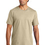 Volunteer Knitwear Mens USA Made Chore Short Sleeve Crewneck T-Shirt - Sand Dune