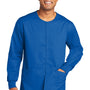 Wonderwink Unisex WorkFlex Snap Front Scrub Jacket w/ Pockets - Royal Blue