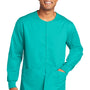 Wonderwink Unisex WorkFlex Snap Front Scrub Jacket w/ Pockets - Teal Blue