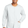 Wonderwink Unisex WorkFlex Snap Front Scrub Jacket w/ Pockets - White