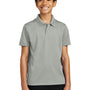 Port Authority Youth Dry Zone Moisture Wicking Short Sleeve Polo Shirt - Gusty Grey