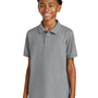 Port Authority Youth Wearever Signature Pique Short Sleeve Polo Shirt - Gusty Grey - COMING SOON