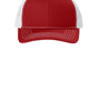 Port Authority Hats Youth Snapback Trucker Hat - Flame Red/White