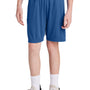 Sport-Tek Youth Moisture Wicking Competitor United Athletic Shorts - Royal Blue/White - Closeout