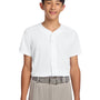 Sport-Tek Youth Tough Mesh Moisture Wicking Short Sleeve Jersey - White - COMING SOON