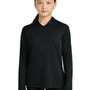 Sport-Tek Youth Posi-UV Pro Moisture Wicking Long Sleeve Hooded T-Shirt Hoodie - Black - COMING SOON