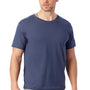 Alternative Mens Go To Jersey Short Sleeve Crewneck T-Shirt - Light Navy Blue