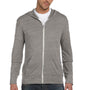Alternative Mens Eco Jersey Full Zip Hooded Sweatshirt Hoodie - Eco Grey