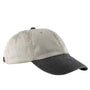 Adams Hats Mens Adjustable Hat - Stone Grey/Black