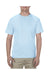 American Apparel 1301/AL1301 Mens Short Sleeve Crewneck T-Shirt Powder Blue Model Front