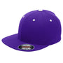 Team 365 Hats Mens Moisture Wicking Stretch Fit Hat - Purple/White - Closeout