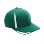 Team 365 Hats Mens Moisture Wicking Stretch Fit Hat - Forest Green/White - Closeout