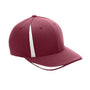 Team 365 Hats Mens Moisture Wicking Stretch Fit Hat - Maroon/White - Closeout