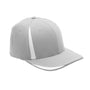 Team 365 Hats Mens Moisture Wicking Stretch Fit Hat - Silver Grey/White - Closeout