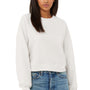 Bella + Canvas Womens Raglan Crewneck Sweatshirt - Vintage White