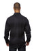 Burnside 8219 Mens Plaid Flannel Long Sleeve Snap Down Shirt w/ Double Pockets Black Model Back