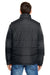 Burnside 8700 Mens Full Zip Puffer Vest Black Model Back