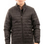 Burnside Mens Element Full Zip Puffer Jacket - Black - NEW