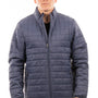 Burnside Mens Element Full Zip Puffer Jacket - Navy Blue - NEW
