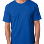 Bayside Mens USA Made Short Sleeve Crewneck T-Shirt - Royal Blue