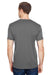 Bayside 5300 Mens USA Made Performance Short Sleeve Crewneck T-Shirt Charcoal Grey Model Back