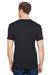 Bayside 5300 Mens USA Made Performance Short Sleeve Crewneck T-Shirt Black Model Back