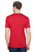 Bayside 5300 Mens USA Made Performance Short Sleeve Crewneck T-Shirt Red Model Back