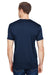 Bayside 5300 Mens USA Made Performance Short Sleeve Crewneck T-Shirt Navy Blue Model Back