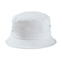 Big Accessories Hats Mens Metal Eyelet Bucket Hat - White