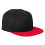 Big Accessories Hats Mens Adjustable Hat - Black/Red