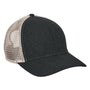Big Accessories Mens Adjustable Trucker Hat - Black/Tan Brown