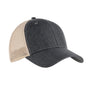 Big Accessories Womens Sport Ponytail Adjustable Trucker Hat - Black/Tan Brown