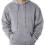 Bayside Mens USA Made Hooded Sweatshirt Hoodie w/ Pouch Pocket - Dark Ash Grey