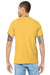 Bella + Canvas BC3001/3001C Mens Jersey Short Sleeve Crewneck T-Shirt Maize Yellow Model Back