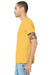 Bella + Canvas BC3001/3001C Mens Jersey Short Sleeve Crewneck T-Shirt Maize Yellow Model Side