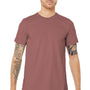 Bella + Canvas Mens Jersey Short Sleeve Crewneck T-Shirt - Mauve