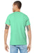 Bella + Canvas BC3001/3001C Mens Jersey Short Sleeve Crewneck T-Shirt Mint Green Model Back