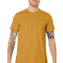 Bella + Canvas Mens Jersey Short Sleeve Crewneck T-Shirt - Mustard Yellow