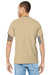 Bella + Canvas BC3001/3001C Mens Jersey Short Sleeve Crewneck T-Shirt Soft Cream Model Back